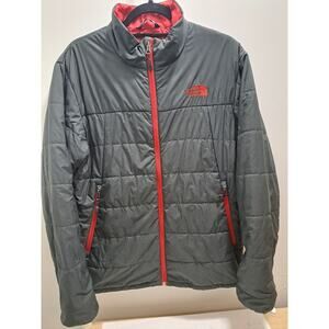 The North Face Puffer Jacket Men’s Size Medium Men’s Black Red